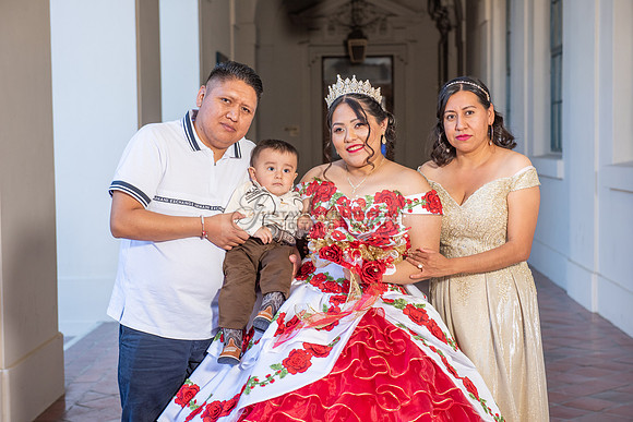 Estephanie Cristal Quinceanera photo shoot ideas, video in Pasadena City Hall in Pasadena Ca. Home reception, 323-633-8283