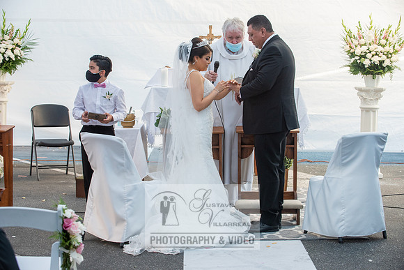 Anthony and Alma wedding celebration at st. Joseph's catholic Ch