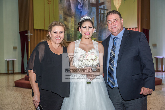 Andrea Lissette quinceaneras, sweet sixteens, weddings, family portraits, anniversaries, photography and video at Miraculos medal catholic church in Montebello,  receptions at Quiet Cannon Montebello,
