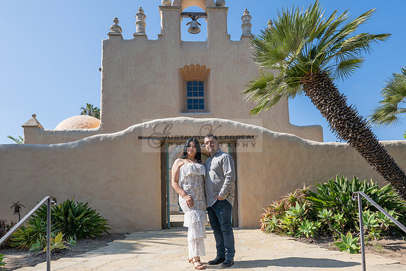 Jessica and Cory engagement photo session at Our Lady of Mount C