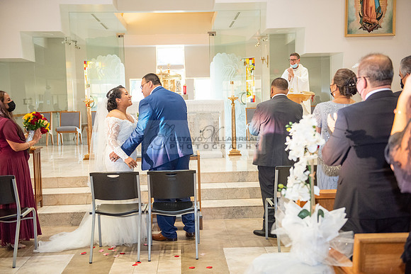 LINK #1 - Xochitl and Luis wedding ceremony at St. Peter Chanel Catholic C