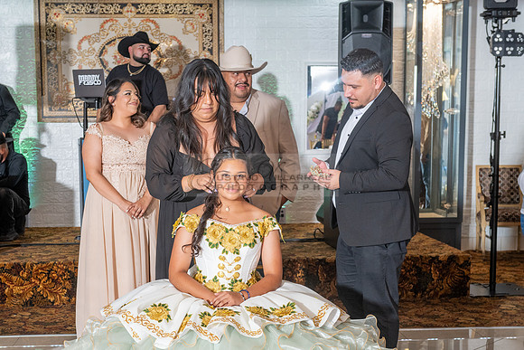 Arianna Tejada quinceanera celebration, photography, videography at Our lady of Guadalupe in El Monte Ca, Fiesta Mexican banquet Hall Montclair Ca, Gustavo Villarreal photo and video, 323-633-8283, ww