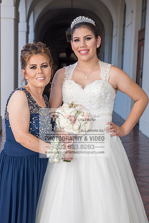 Andrea Lissette quinceaneras, sweet sixteens, weddings, family portraits, anniversaries, photography and video at Miraculos medal catholic church in Montebello,  receptions at Quiet Cannon Montebello,