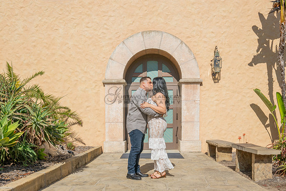 Jessica and Cory engagement photo session at Our Lady of Mount C
