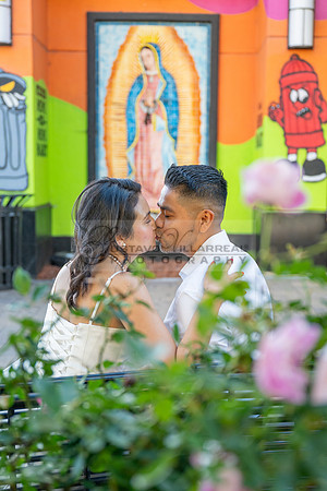 Margarita and Quintiliano engagement, weddings, quinceaneras, photos at La 4th st in Santa ana Ca. Gustavo Villarreal Photography, videographer, 323-633-8283