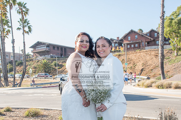 JENNIFER AND CYNTHIA glbt wedding photography and video at Long Beach Museum of Art in Long Beach Ca, www.gustavovillarreal.com, 323-633-8283