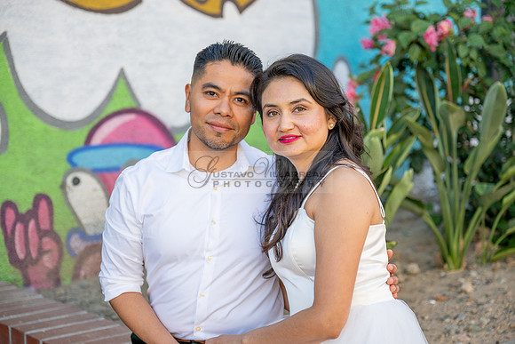 Margarita and Quintiliano engagement, weddings, quinceaneras, photos at La 4th st in Santa ana Ca. Gustavo Villarreal Photography, videographer, 323-633-8283
