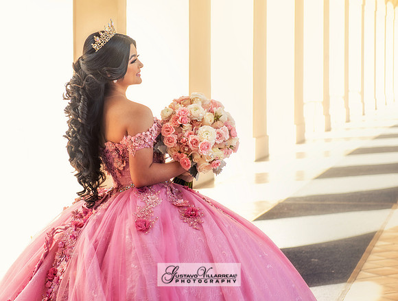 Kassandra Ayala Quinceaneras photo session at beautiful  Pasaden