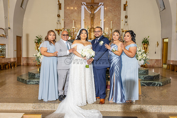 Thalial and Francisco wedding reception at La Mirada Golf course in
