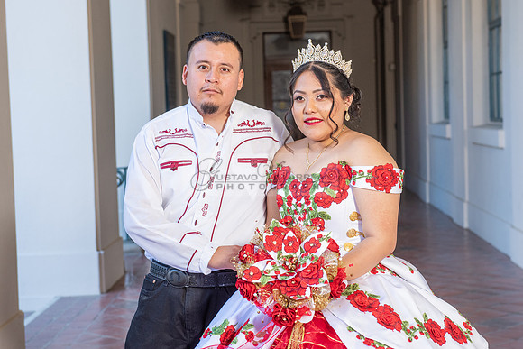 Estephanie Cristal Quinceanera photo shoot ideas, video in Pasadena City Hall in Pasadena Ca. Home reception, 323-633-8283