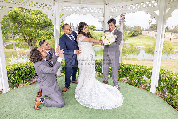Thalial and Francisco wedding reception at La Mirada Golf course in