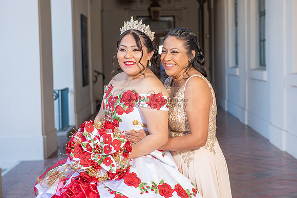Estephanie Cristal Quinceanera photo shoot ideas, video in Pasadena City Hall in Pasadena Ca. Home reception, 323-633-8283