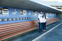 enagement pictures at Los Angeles Dodgers Stadium, www.gustavovillarrealphotography.com, 323-633-8283