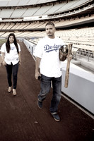 enagement pictures at Los Angeles Dodgers Stadium, www.gustavovillarrealphotography.com, 323-633-8283