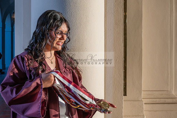 Alexis DiPrima, graduation photoshoot at Rosemead High School in Rosemead Ca, by Gustavo Villarreal Photography, 323-633-8283, www.gustavovillarreal.com