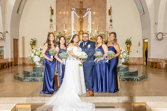 Thalial and Francisco wedding reception at La Mirada Golf course in