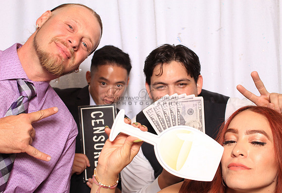 Stephanie and Albert wedding celebration, photo booth in Redondo Beach Ca, Gustavo Villarreal Photography, 323-633-8283, www.gvphotoandvideo.com