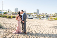 Alejandro and Monique engagement photos at Long beach Harbor Lighthouse, 323-633-8283, www.gustavovillarreal.com