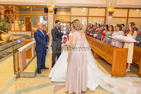 Bryan and Jocelyn wedding ceremony at St Joseph Catholic church in Hawthorne Ca, reception at Lupitas Banquet Hall in Los Angeles Ca. Gustavo Villarreal photography, videographer, 323-633-8283, www.gu