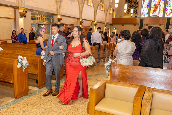 Bryan and Jocelyn wedding ceremony at St Joseph Catholic church in Hawthorne Ca, reception at Lupitas Banquet Hall in Los Angeles Ca. Gustavo Villarreal photography, videographer, 323-633-8283, www.gu