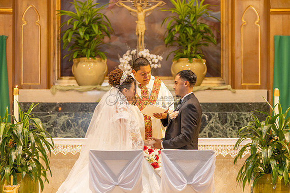 Bryan and Jocelyn wedding ceremony at St Joseph Catholic church in Hawthorne Ca, reception at Lupitas Banquet Hall in Los Angeles Ca. Gustavo Villarreal photography, videographer, 323-633-8283, www.gu