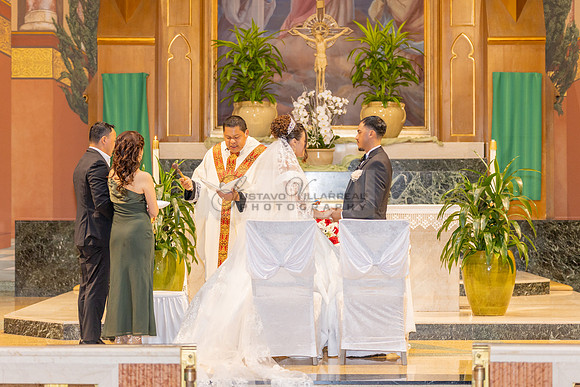 Bryan and Jocelyn wedding ceremony at St Joseph Catholic church in Hawthorne Ca, reception at Lupitas Banquet Hall in Los Angeles Ca. Gustavo Villarreal photography, videographer, 323-633-8283, www.gu