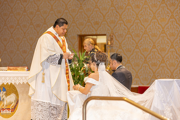 Bryan and Jocelyn wedding ceremony at St Joseph Catholic church in Hawthorne Ca, reception at Lupitas Banquet Hall in Los Angeles Ca. Gustavo Villarreal photography, videographer, 323-633-8283, www.gu