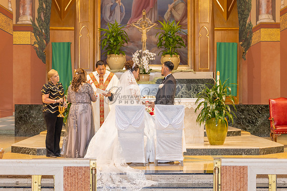 Bryan and Jocelyn wedding ceremony at St Joseph Catholic church in Hawthorne Ca, reception at Lupitas Banquet Hall in Los Angeles Ca. Gustavo Villarreal photography, videographer, 323-633-8283, www.gu