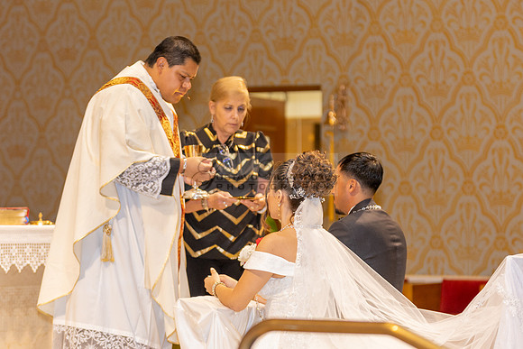 Bryan and Jocelyn wedding ceremony at St Joseph Catholic church in Hawthorne Ca, reception at Lupitas Banquet Hall in Los Angeles Ca. Gustavo Villarreal photography, videographer, 323-633-8283, www.gu