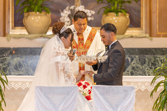 Bryan and Jocelyn wedding ceremony at St Joseph Catholic church in Hawthorne Ca, reception at Lupitas Banquet Hall in Los Angeles Ca. Gustavo Villarreal photography, videographer, 323-633-8283, www.gu