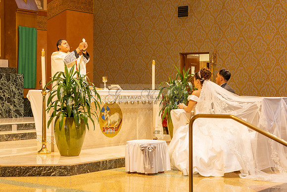 Bryan and Jocelyn wedding ceremony at St Joseph Catholic church in Hawthorne Ca, reception at Lupitas Banquet Hall in Los Angeles Ca. Gustavo Villarreal photography, videographer, 323-633-8283, www.gu