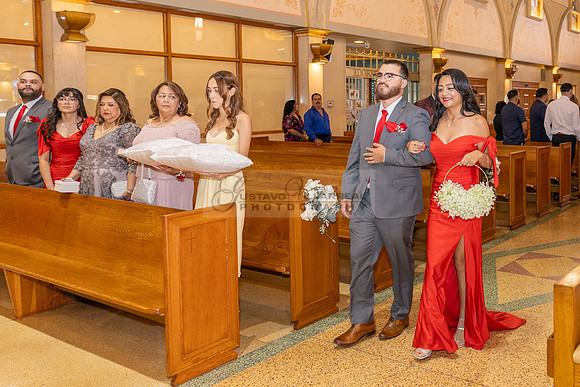 Bryan and Jocelyn wedding ceremony at St Joseph Catholic church in Hawthorne Ca, reception at Lupitas Banquet Hall in Los Angeles Ca. Gustavo Villarreal photography, videographer, 323-633-8283, www.gu