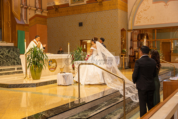 Bryan and Jocelyn wedding ceremony at St Joseph Catholic church in Hawthorne Ca, reception at Lupitas Banquet Hall in Los Angeles Ca. Gustavo Villarreal photography, videographer, 323-633-8283, www.gu