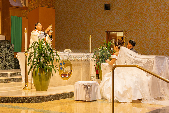 Bryan and Jocelyn wedding ceremony at St Joseph Catholic church in Hawthorne Ca, reception at Lupitas Banquet Hall in Los Angeles Ca. Gustavo Villarreal photography, videographer, 323-633-8283, www.gu