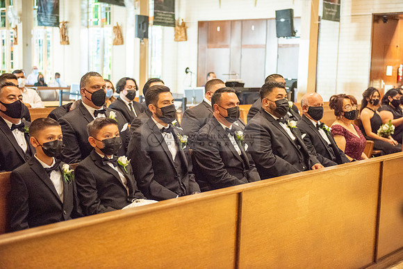 LINK 1 - K & H wedding ceremony at St Hilary Parish Catholic Church, Reception at Double Tree Hotel in Norwalk Ca, wedding photos at Penn Park in Whittier Ca by Gustavo Villarreal Photography, 32