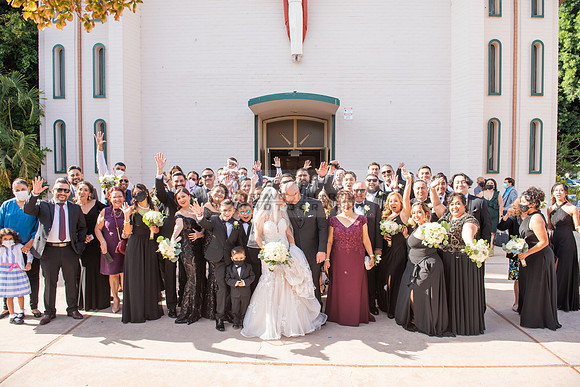 LINK 1 - K & H wedding ceremony at St Hilary Parish Catholic Church, Reception at Double Tree Hotel in Norwalk Ca, wedding photos at Penn Park in Whittier Ca by Gustavo Villarreal Photography, 32