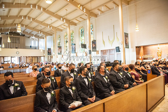 LINK 1 - K & H wedding ceremony at St Hilary Parish Catholic Church, Reception at Double Tree Hotel in Norwalk Ca, wedding photos at Penn Park in Whittier Ca by Gustavo Villarreal Photography, 32