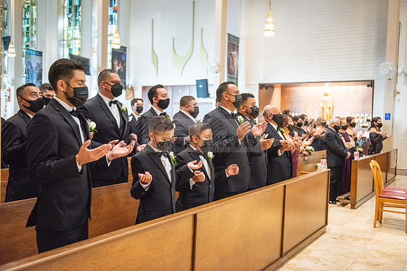 LINK 1 - K & H wedding ceremony at St Hilary Parish Catholic Church, Reception at Double Tree Hotel in Norwalk Ca, wedding photos at Penn Park in Whittier Ca by Gustavo Villarreal Photography, 32