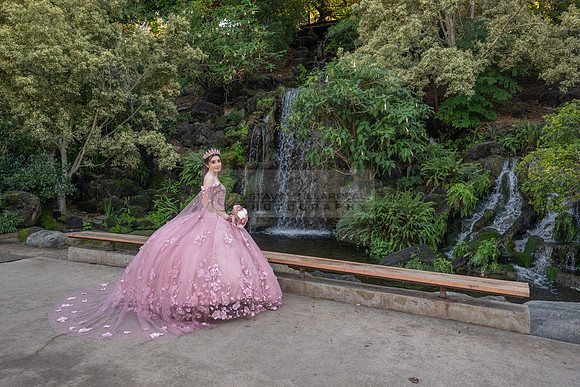 Clarissa Quezada quinceanera photo session at Los Angeles County Arboretum & Botanic Garden in Arcadia Ca. Photos, video by Gustavo Villarreal Photography, 323-633-8283, www.gvphotoandvideo.com