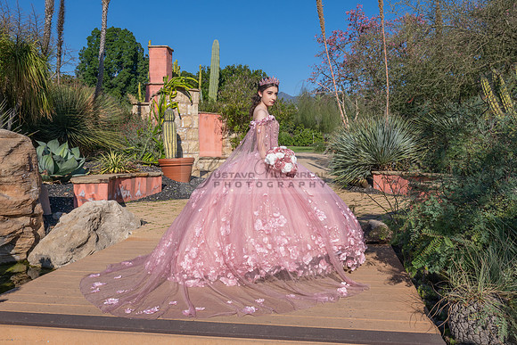 Clarissa Quezada quinceanera photo session at Los Angeles County Arboretum & Botanic Garden in Arcadia Ca. Photos, video by Gustavo Villarreal Photography, 323-633-8283, www.gvphotoandvideo.com