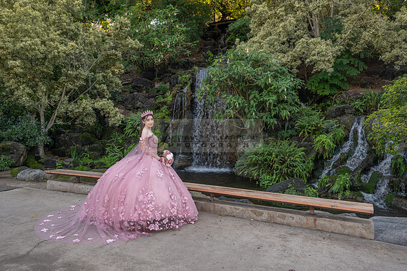 Clarissa Quezada quinceanera photo session at Los Angeles County Arboretum & Botanic Garden in Arcadia Ca. Photos, video by Gustavo Villarreal Photography, 323-633-8283, www.gvphotoandvideo.com