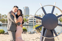 Alejandro and Monique engagement photos at Long beach Harbor Lighthouse, 323-633-8283, www.gustavovillarreal.com
