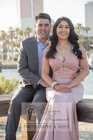Alejandro and Monique engagement photos at Long beach Harbor Lighthouse, 323-633-8283, www.gustavovillarreal.com