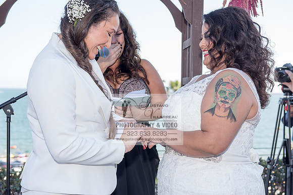 JENNIFER AND CYNTHIA glbt wedding photography and video at Long Beach Museum of Art in Long Beach Ca, www.gustavovillarreal.com, 323-633-8283