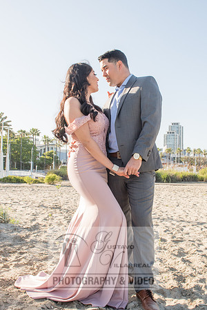 Alejandro and Monique engagement photos at Long beach Harbor Lighthouse, 323-633-8283, www.gustavovillarreal.com
