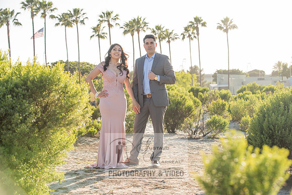 Alejandro and Monique engagement photos at Long beach Harbor Lighthouse, 323-633-8283, www.gustavovillarreal.com
