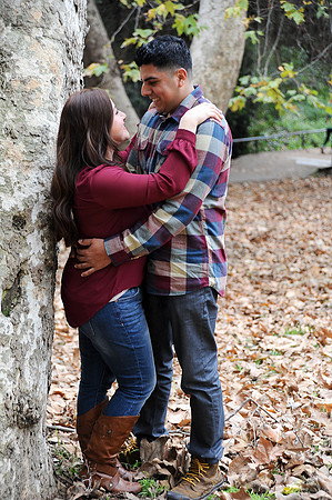 engagement pictures in Los Angeles observatory in Griffith park,