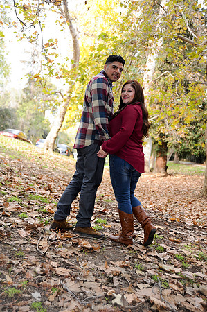 engagement pictures in Los Angeles observatory in Griffith park,