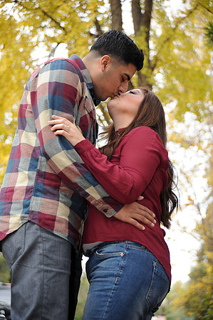 engagement pictures in Los Angeles observatory in Griffith park,