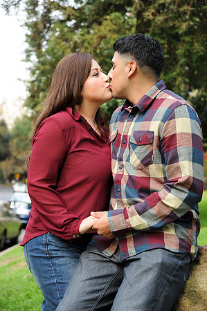 engagement pictures in Los Angeles observatory in Griffith park,